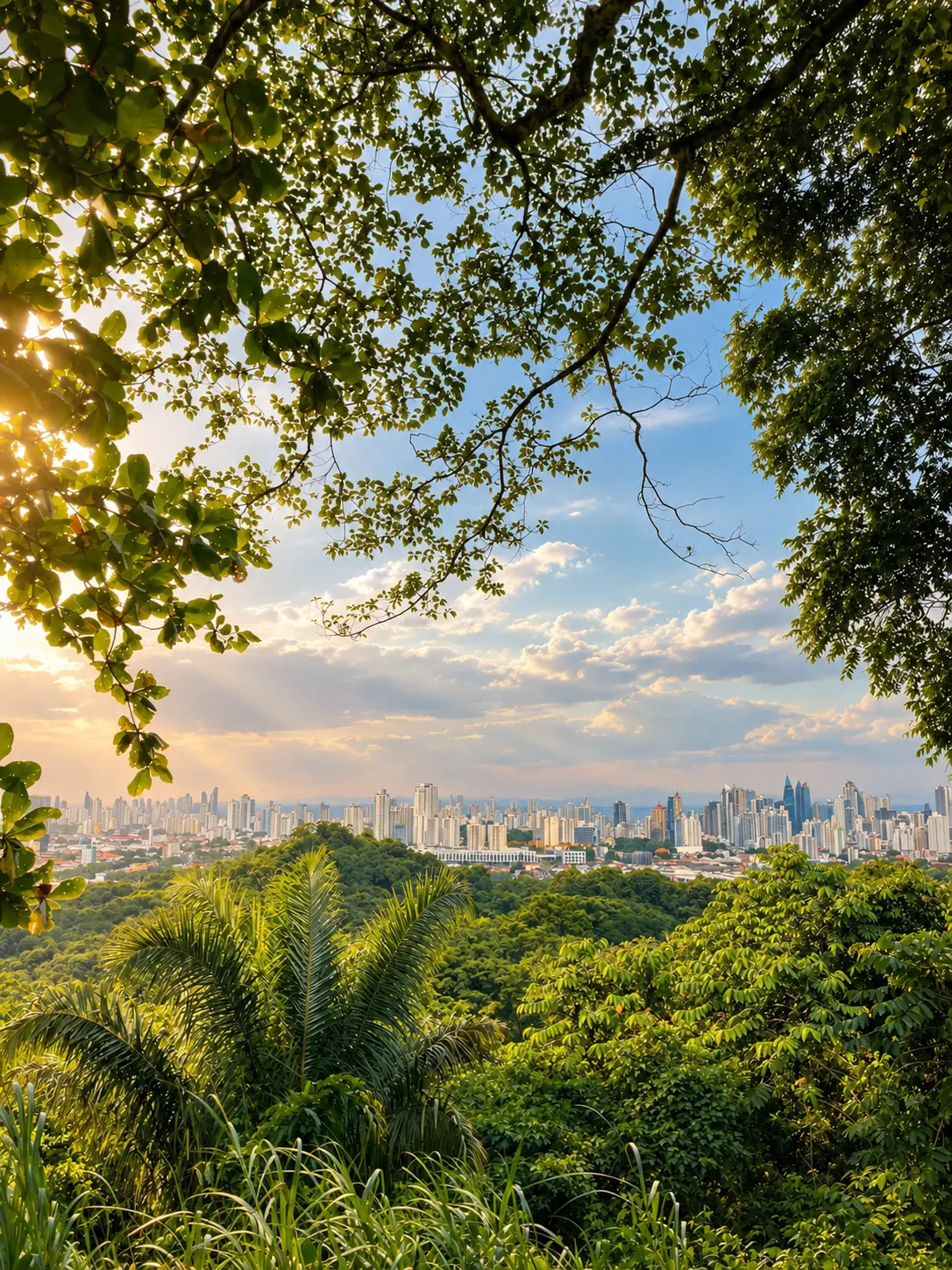 Vista panorámica de Green City y la ciudad de Panamá